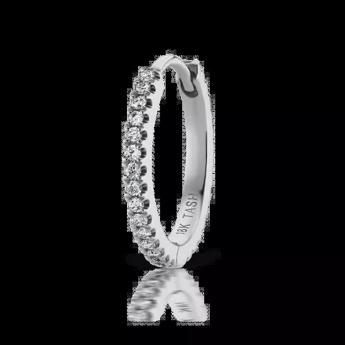11mm DIAMOND ETERNITY RING in White Gold