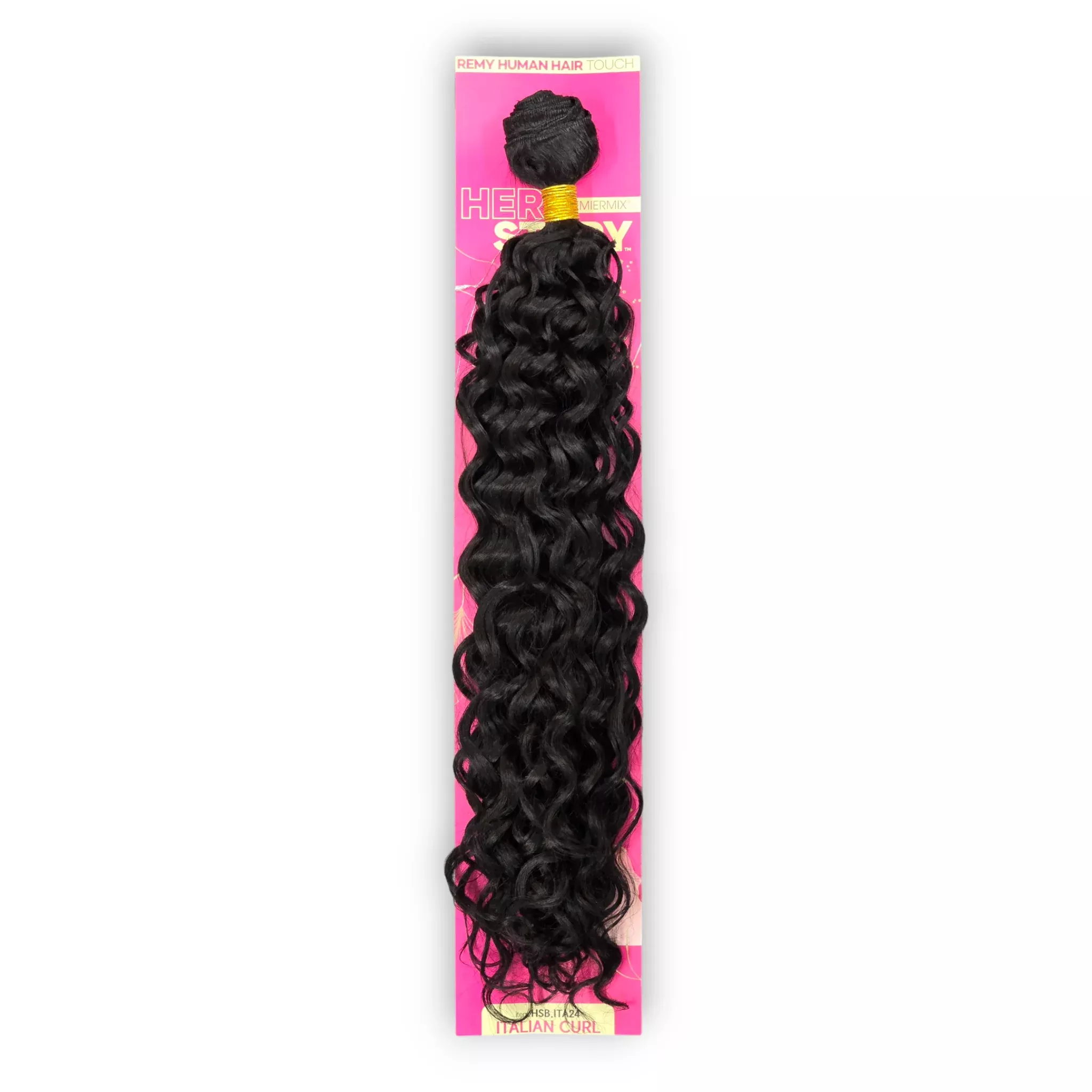 (24") Beshe HER STORY PremierMix Remy Touch Italian Curl Weaving (HSB.ITA24)