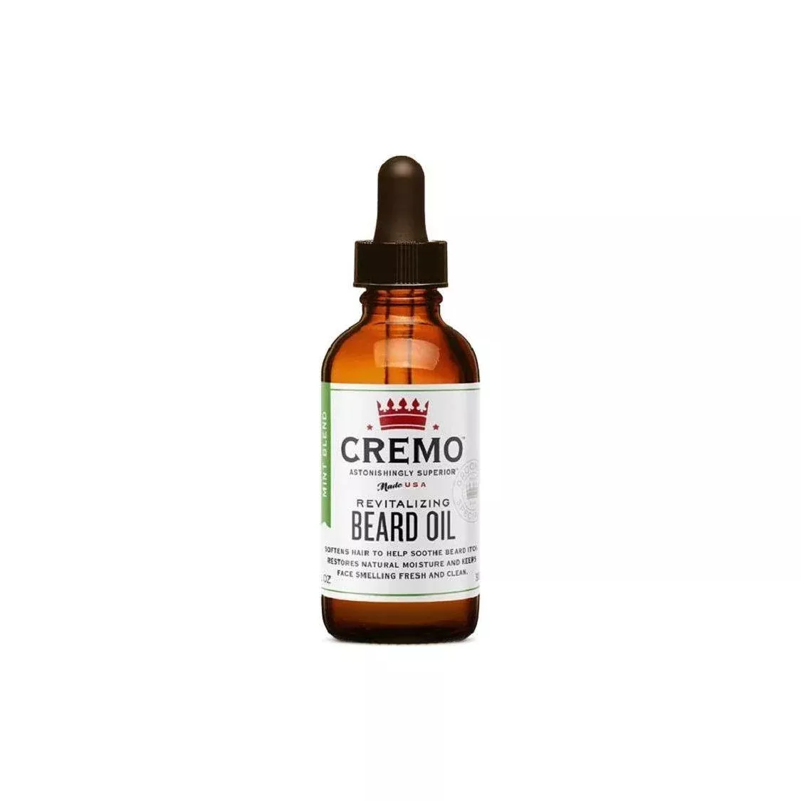 Cremo Tea Tree Mint Revitalizing Beard Oil Moisturizing & amp - Softening - 1 Oz