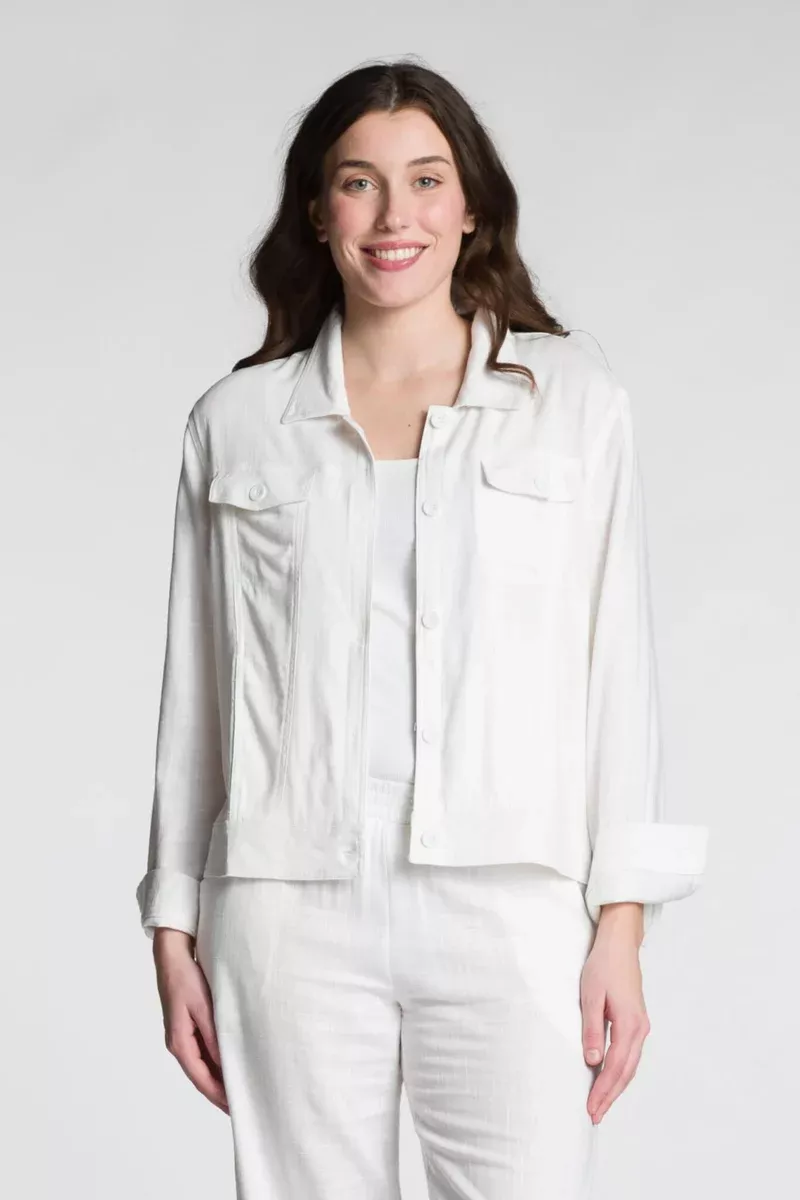 DKR Linen Jacket in White