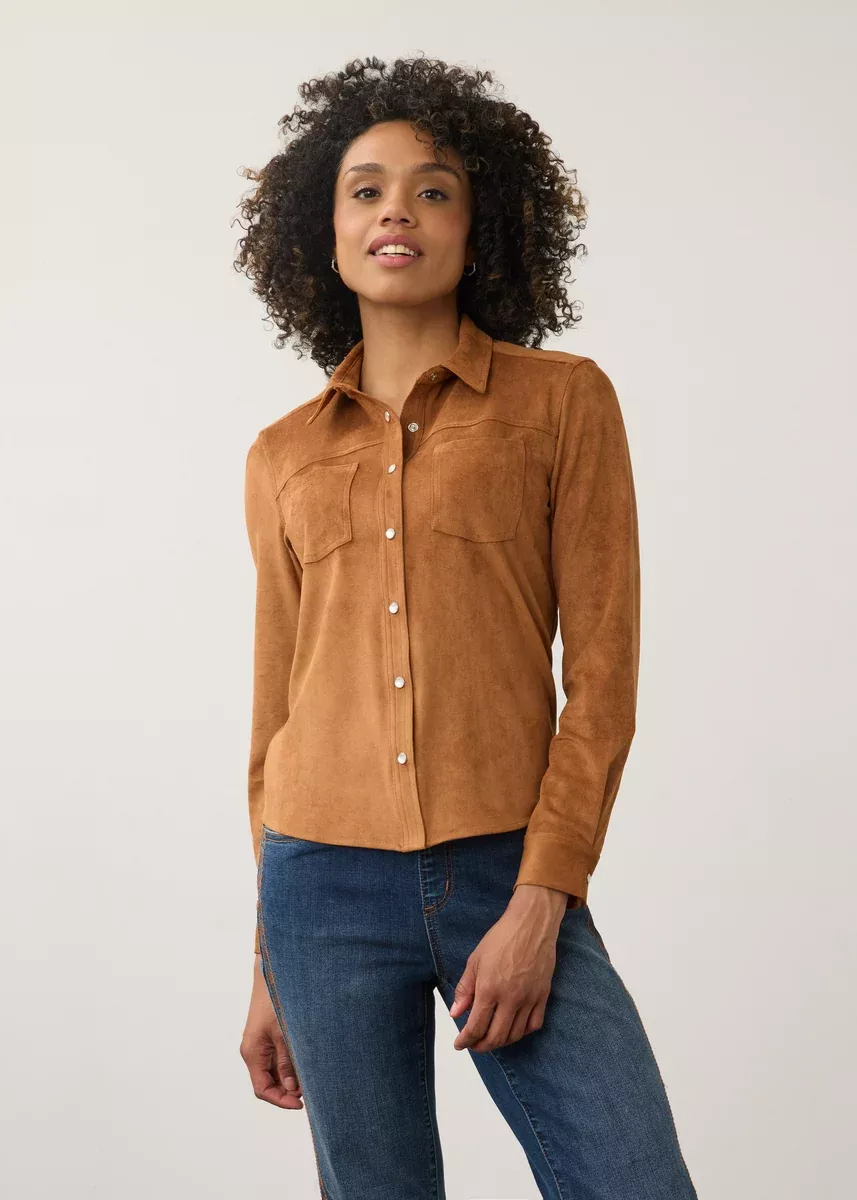 FDJ Button Up Suede Shirt