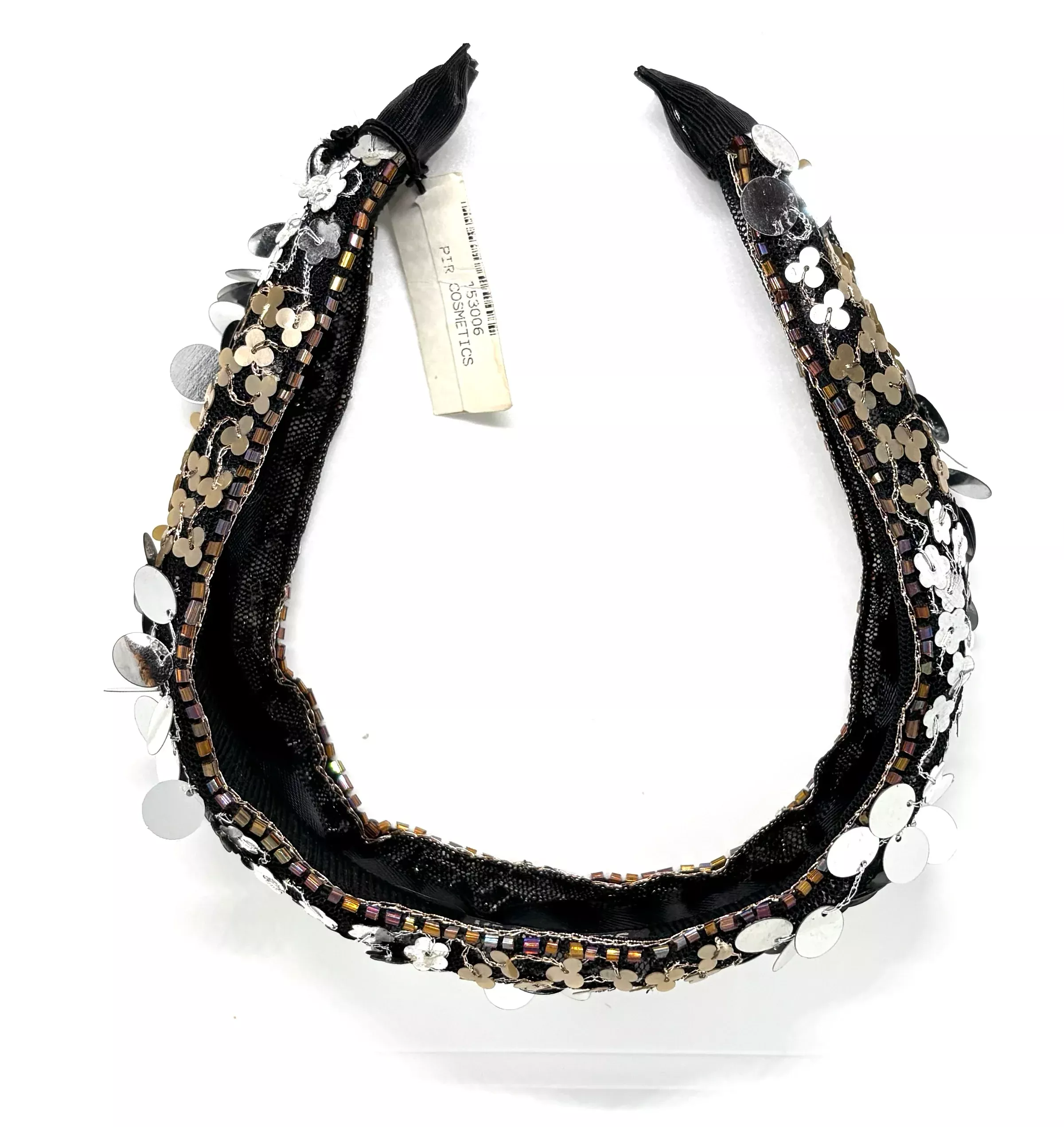 Head Dress Silver Plaid