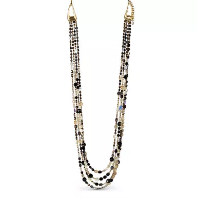 Jay Strongwater Kaylina Four Strand Long Necklace