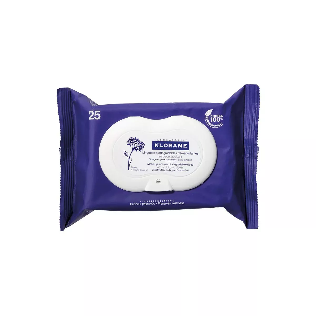 Klorane Make-Up Remover Biodegradable Wipes
