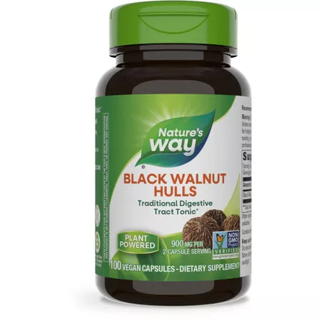 Nature's Way Black Walnut Hulls - 100 Capsules