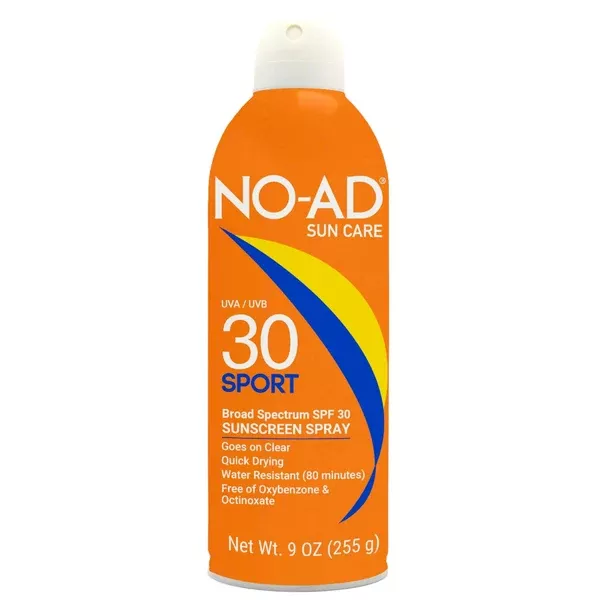 No Ad Sunscreen Spray Sport SPF30 9 oz