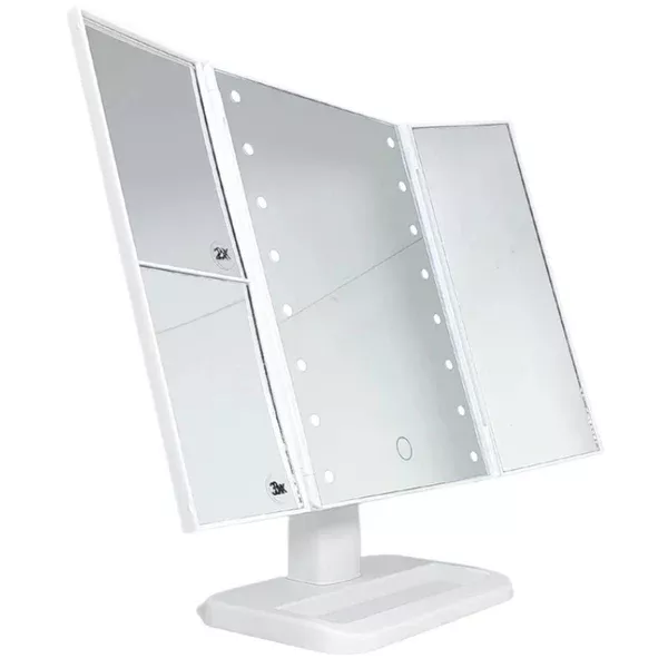 Rucci Tri-Fold LED Makeup Mirror Battery-Operated