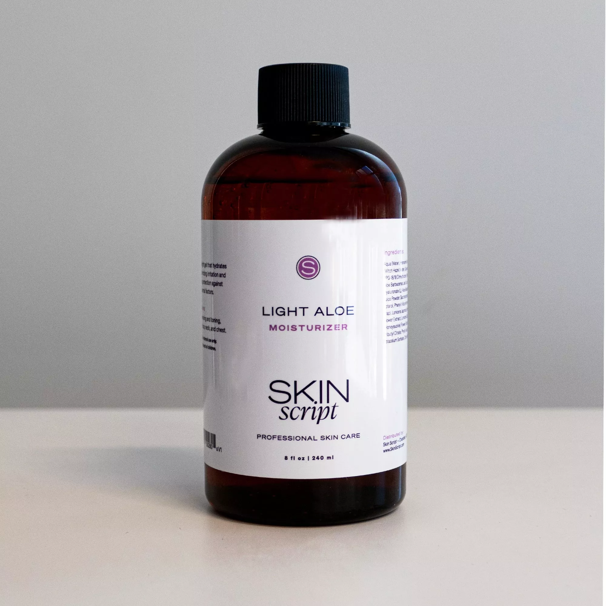 Skin Script Light Aloe Moisturizer 8 oz