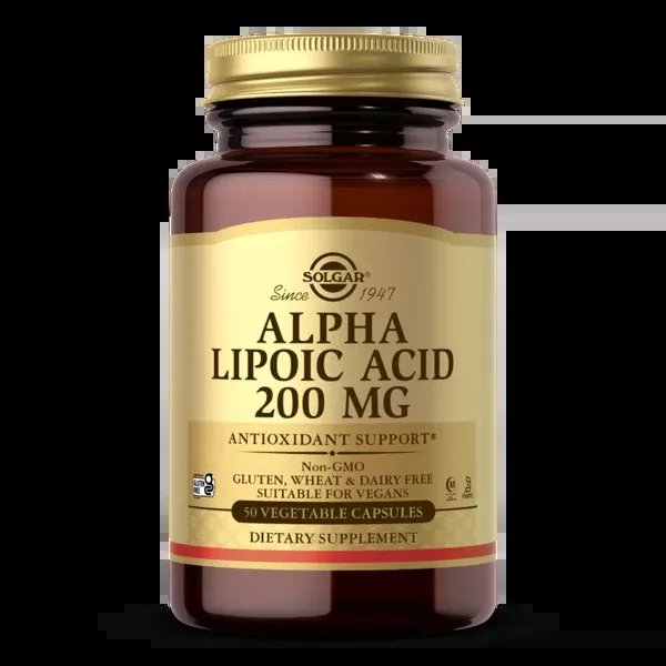 Solgar Alpha Lipoic Acid 200 Mg vegetable Capsules 50