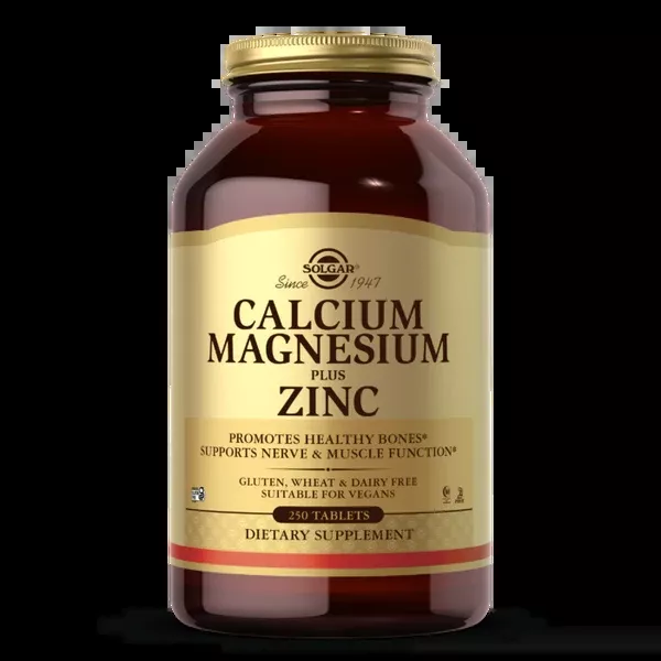 Solgar Calcium Magnesium plus Zinc Tablets 250