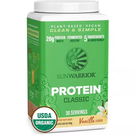 Sunwarrior Classic Protein Vanilla - 750 Grams