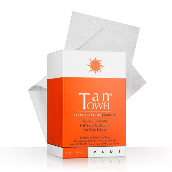 Tan Towel Half Body Plus, 10 Count