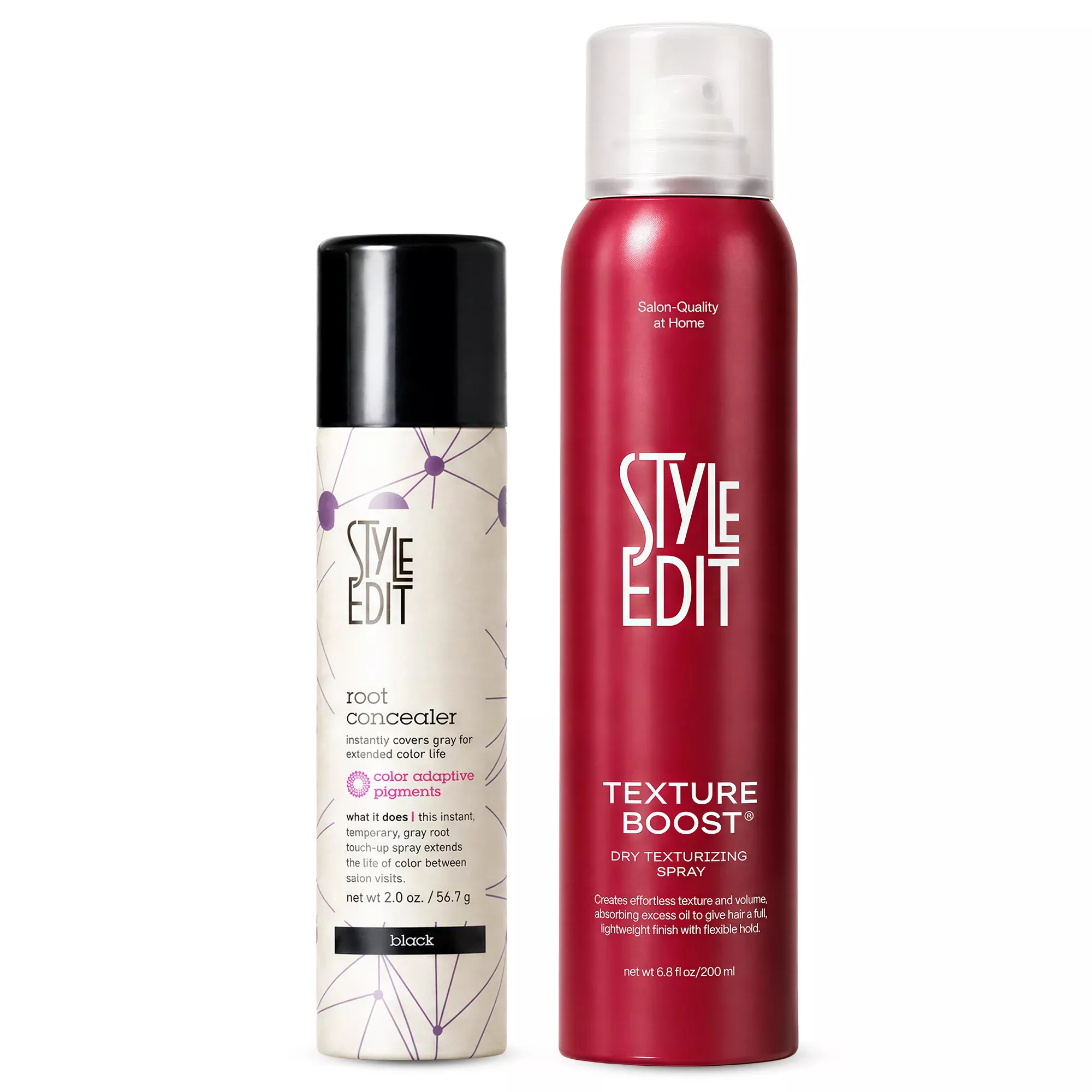 TEXTURE BOOST™ Dry Texturizing Spray and Root Concealer Spray