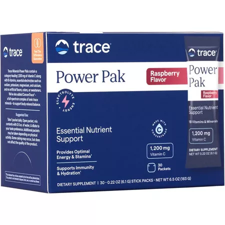Trace Minerals Electrolyte Stamina Power Pak - Raspberry - 30 packets